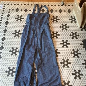 J. Crew Striped Cross-Backed Jumpsuit